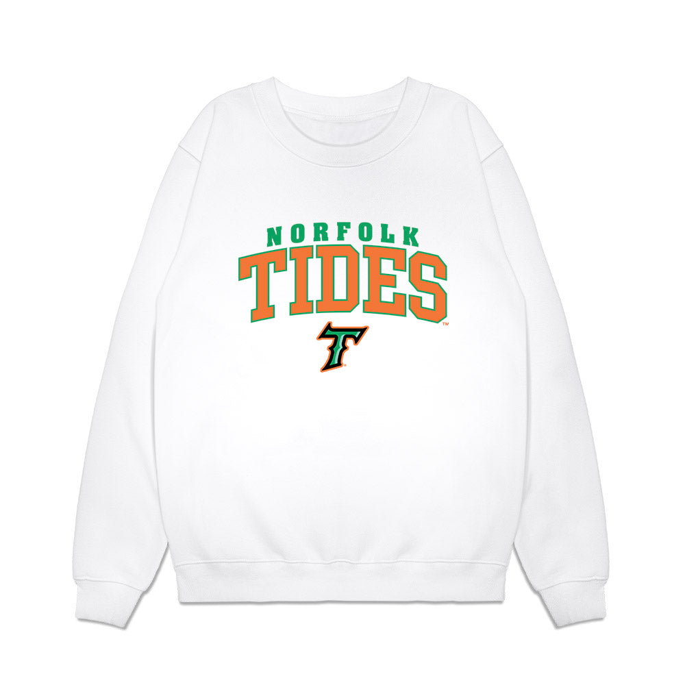 Norfolk Tides - MILB Baseball : Sam Huff - Premium Crewneck Sweatshirt-0