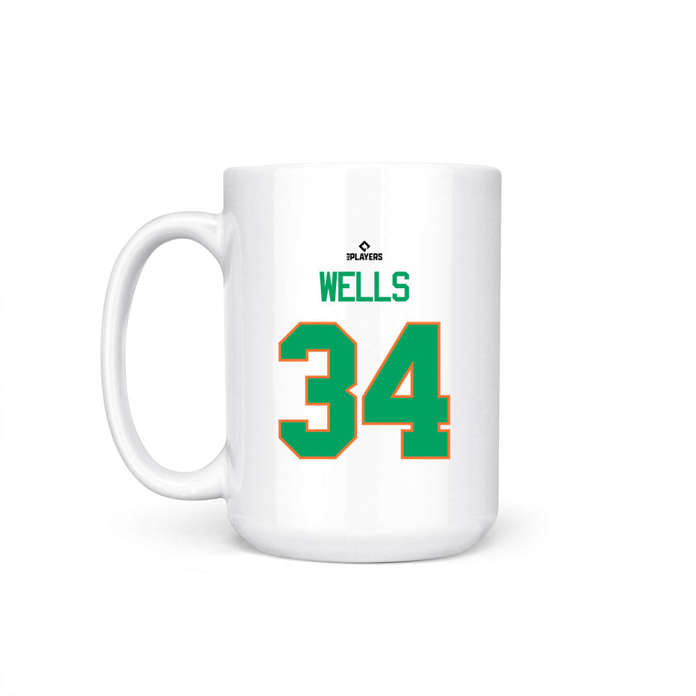 Norfolk Tides - MILB Baseball : Levi Wells - Coffee Mug-1