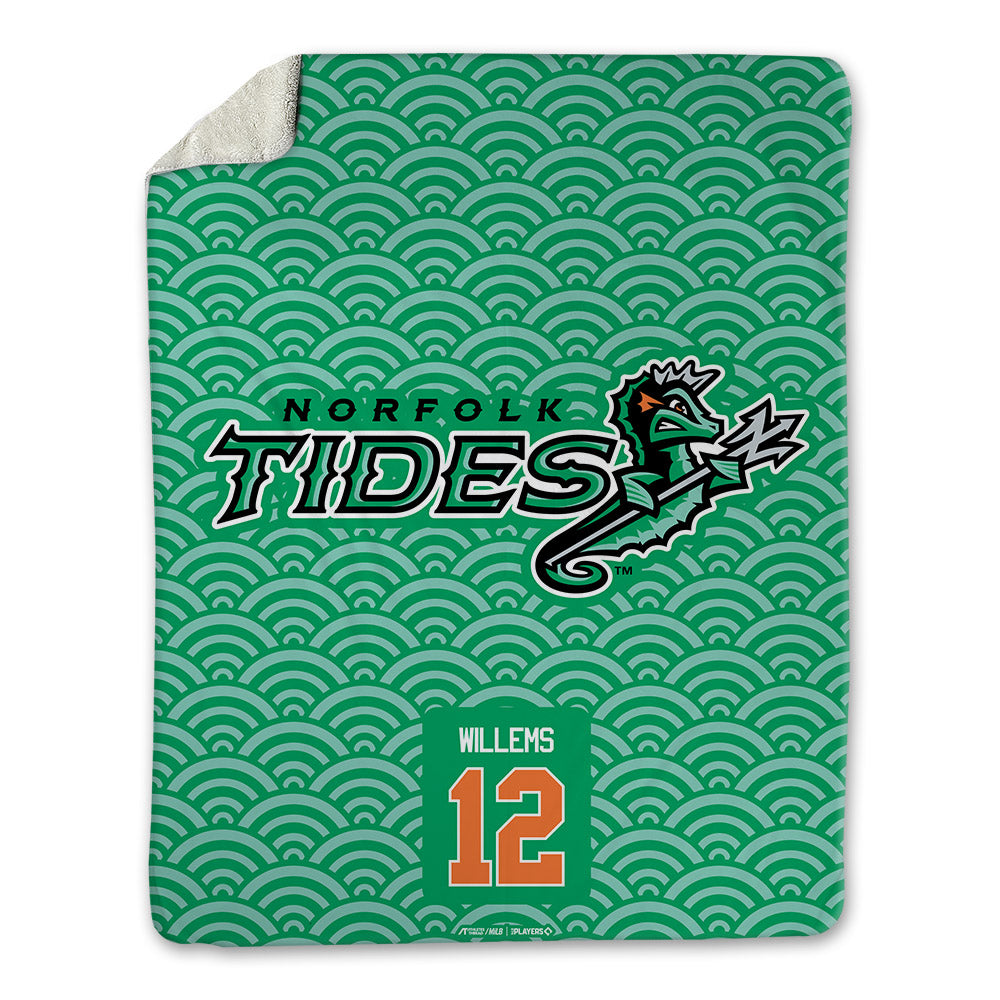 Norfolk Tides - MILB Baseball : Creed Willems - Blanket-0