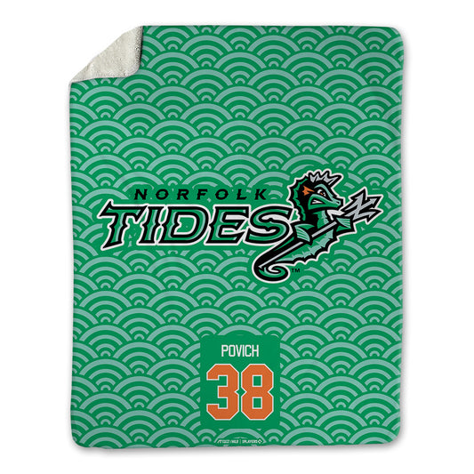 Norfolk Tides - MILB Baseball : Cade Povich - Blanket-0