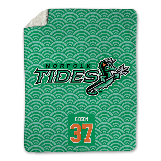Norfolk Tides - MILB Baseball : Trey Gibson - Blanket-0