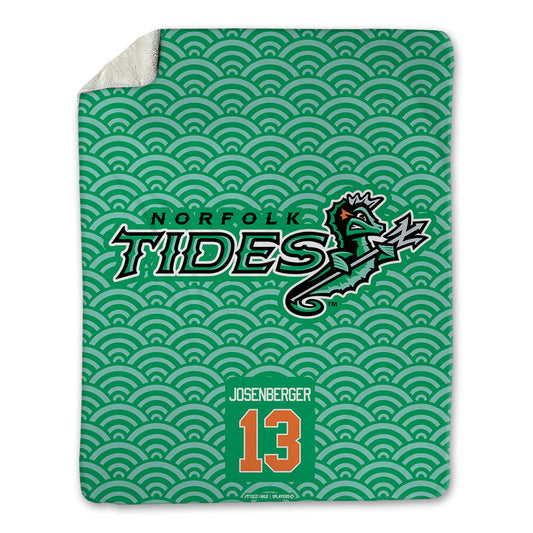 Norfolk Tides - MILB Baseball : Tavian Josenberger - Blanket-0