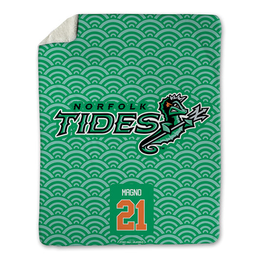 Norfolk Tides - MILB Baseball : Andrew Magno - Blanket-0
