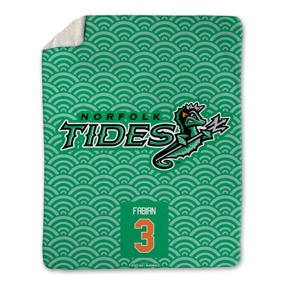 Norfolk Tides - MILB Baseball : Jud Fabian - Blanket-0