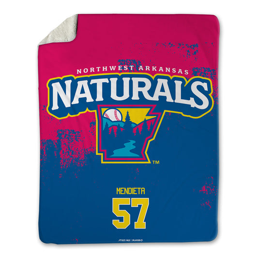 NW Arkansas Naturals - MILB Baseball : Augusto Mendieta - Blanket-0