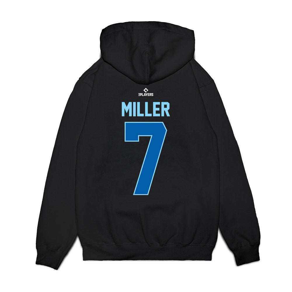 OKC Comets - MILB Baseball : Noah Miller - Premium Hooded Sweatshirt-1