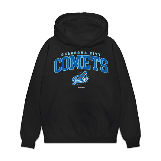 OKC Comets - MILB Baseball : Jerming Rosario - Premium Hooded Sweatshirt-0