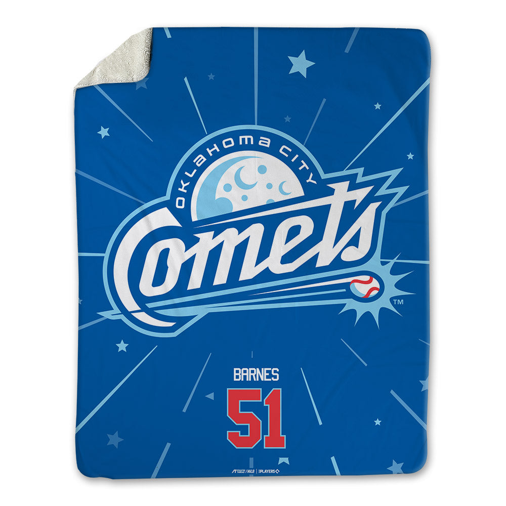 OKC Comets - MILB Baseball : Charlie Barnes - Blanket-0