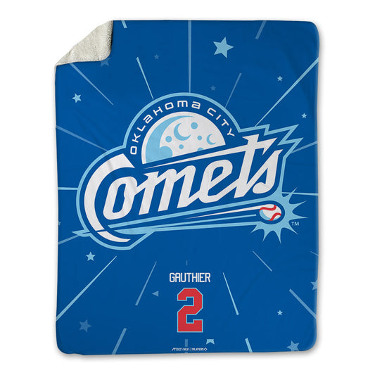 OKC Comets - MILB Baseball : Austin Gauthier - Blanket-0