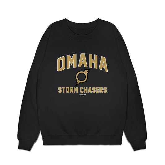 Omaha Storm Chasers - MILB Baseball : Jorge Alfaro - Premium Crewneck Sweatshirt-0