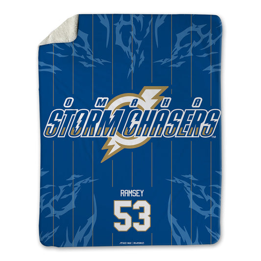 Omaha Storm Chasers - MILB Baseball : Ryan Ramsey - Blanket-0