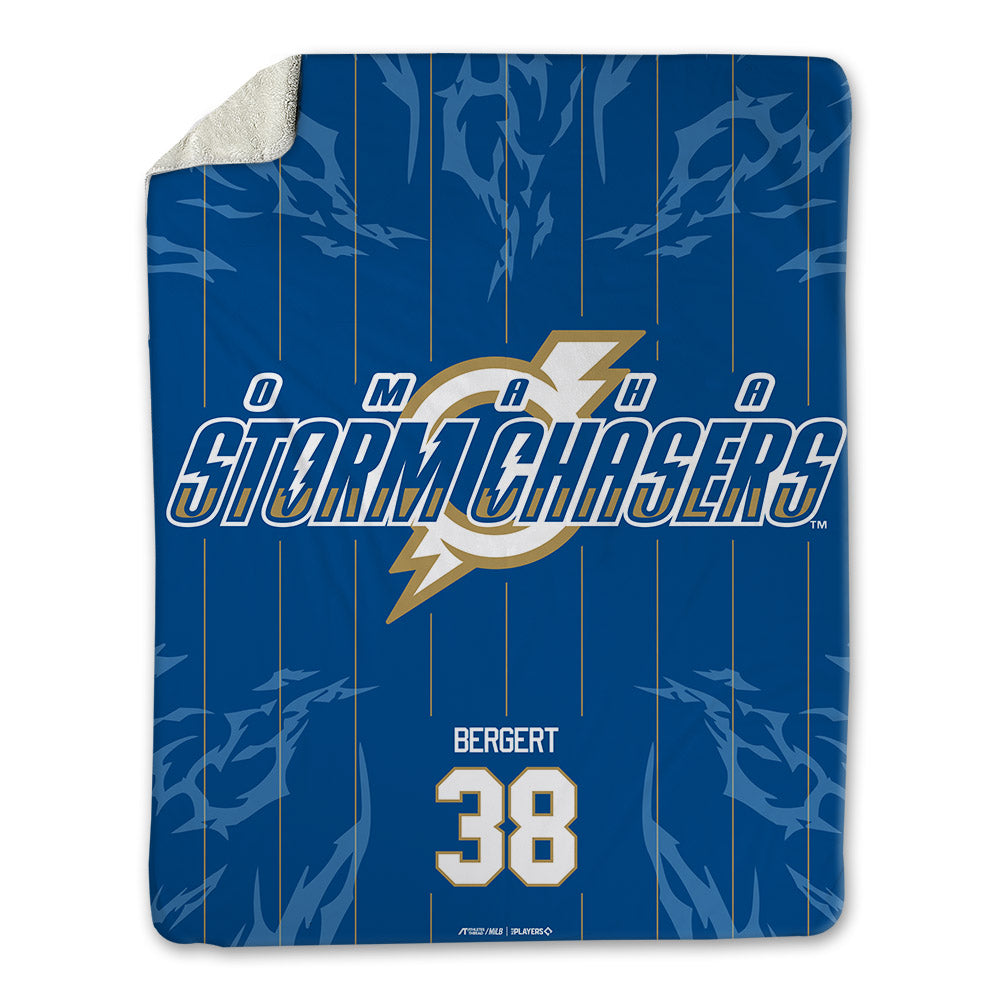 Omaha Storm Chasers - MILB Baseball : Ryan Bergert - Blanket-0