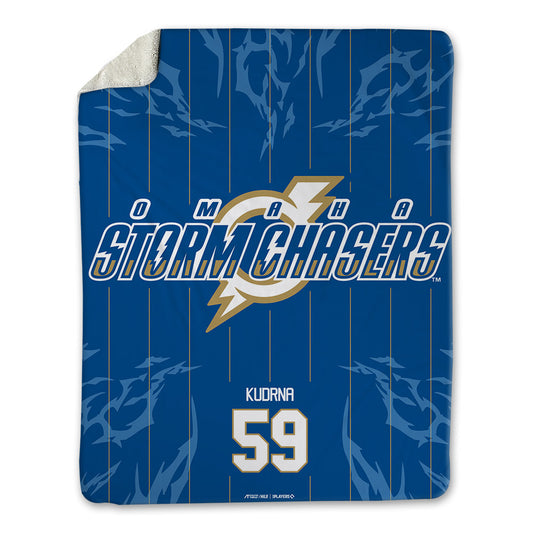 Omaha Storm Chasers - MILB Baseball : Ben Kudrna - Blanket-0