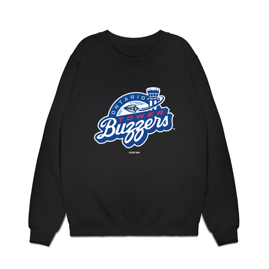 Ontario Tower Buzzers - MILB Baseball : Brendan Tunink - Premium Crewneck Sweatshirt-0