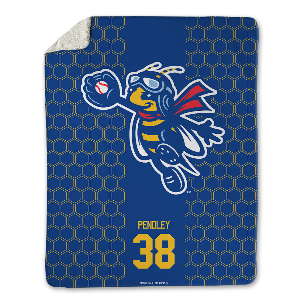 Ontario Tower Buzzers - MILB Baseball : Brady Pendley - Blanket-0