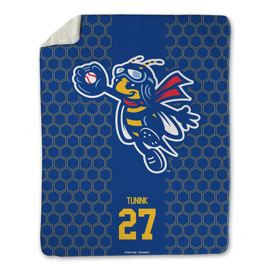 Ontario Tower Buzzers - MILB Baseball : Brendan Tunink - Blanket-0