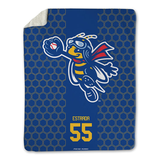 Ontario Tower Buzzers - MILB Baseball : Mason Estrada - Blanket-0