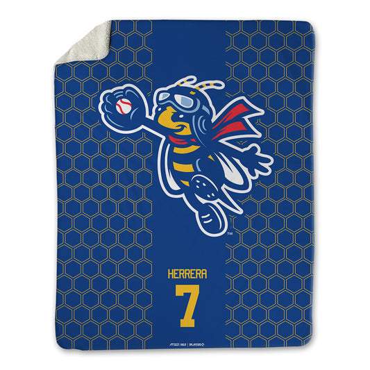 Ontario Tower Buzzers - MILB Baseball : Javier Herrera - Blanket-0