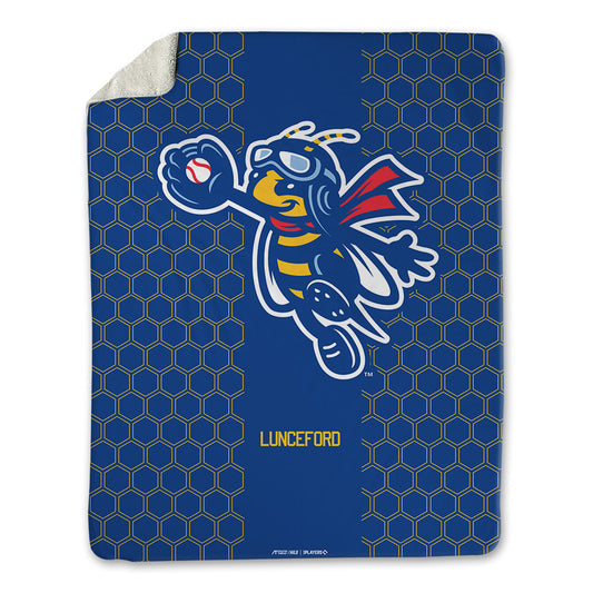 Ontario Tower Buzzers - MILB Baseball : Logan Lunceford - Blanket-0