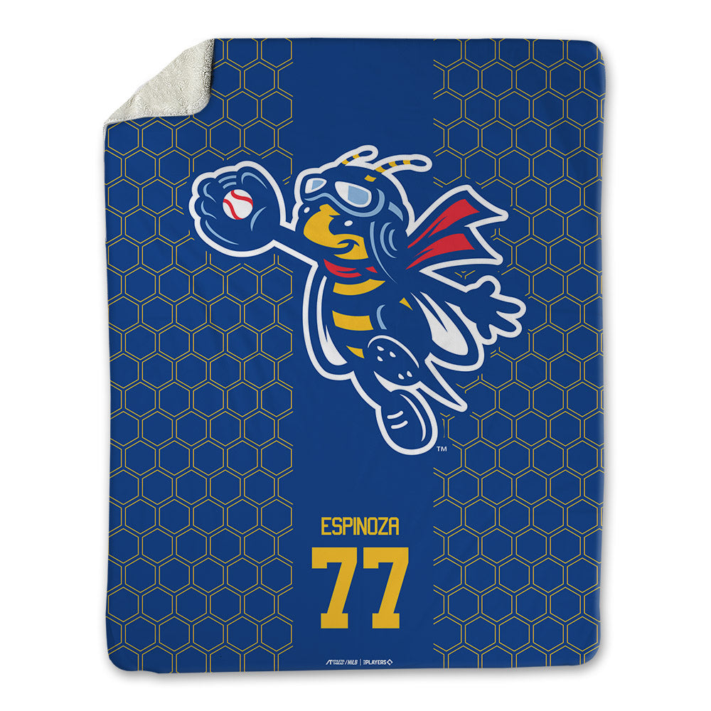Ontario Tower Buzzers - MILB Baseball : Francisco Espinoza - Blanket-0
