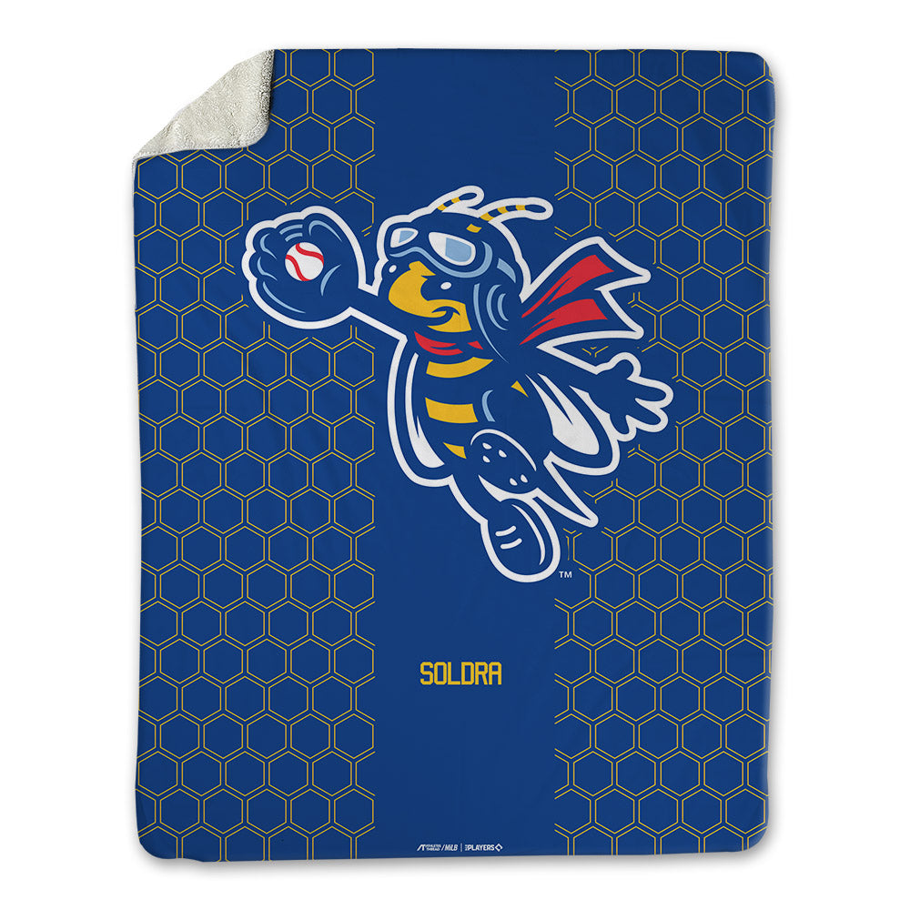 Ontario Tower Buzzers - MILB Baseball : AJ Soldra - Blanket-0