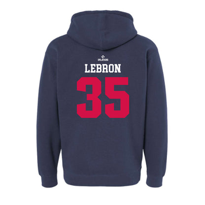 Palm Beach Cardinals - MILB Baseball : Cristofer Lebron - Hooded Pullover Sweatshirt-1