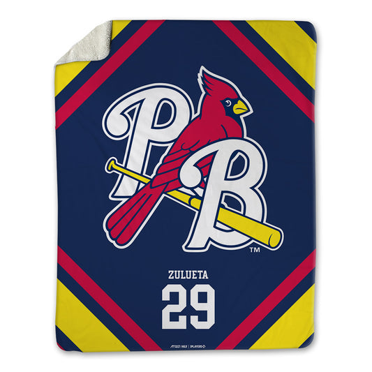 Palm Beach Cardinals - MILB Baseball : Earle Zulueta - Blanket-0