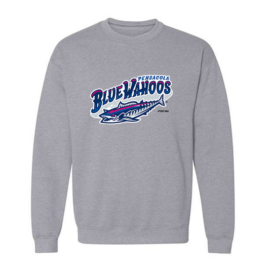 Pensacola Blue Wahoos - MILB Baseball : Jay Beshears - Crewneck Sweatshirt-0