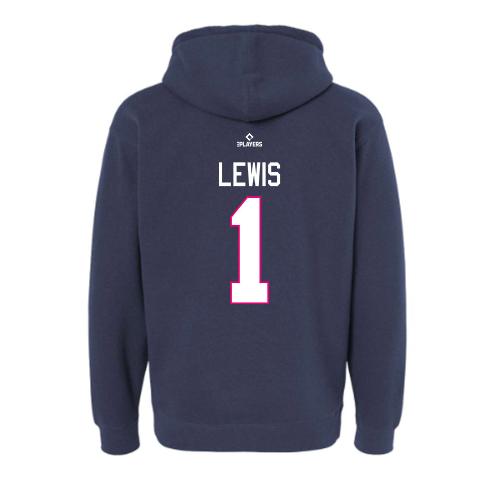Pensacola Blue Wahoos - MILB Baseball : Dillon Lewis - Hooded Pullover Sweatshirt-1