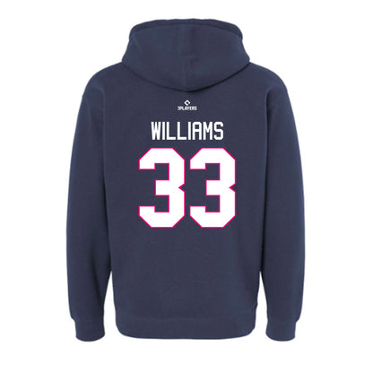 Pensacola Blue Wahoos - MILB Baseball : Alex Williams - Hooded Pullover Sweatshirt-1