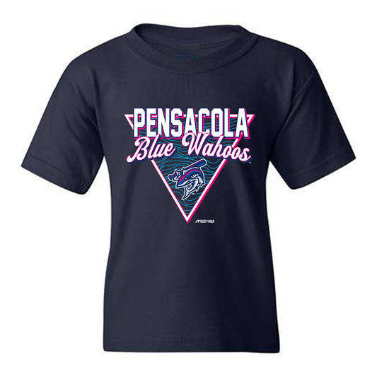 Pensacola Blue Wahoos - MILB Baseball : Tristan Stevens - Youth T-Shirt-0