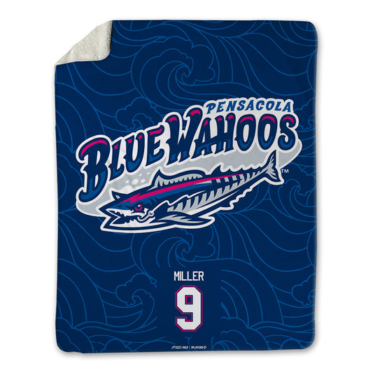 Pensacola Blue Wahoos - MILB Baseball : Jacob Miller - Blanket-0