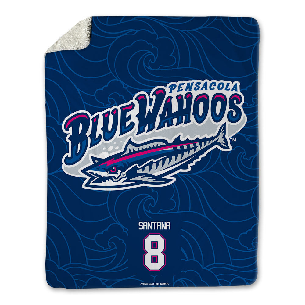 Pensacola Blue Wahoos - MILB Baseball : Adrian Santana - Blanket-0
