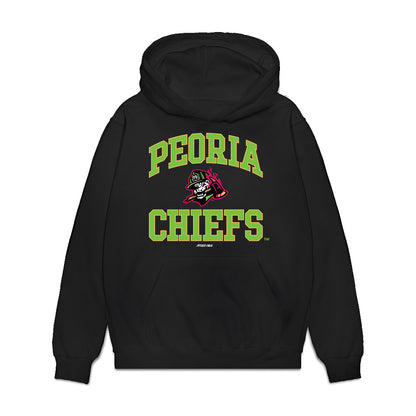 Peoria Chiefs - MILB Baseball : Dylan Driessen - Premium Hooded Sweatshirt-0