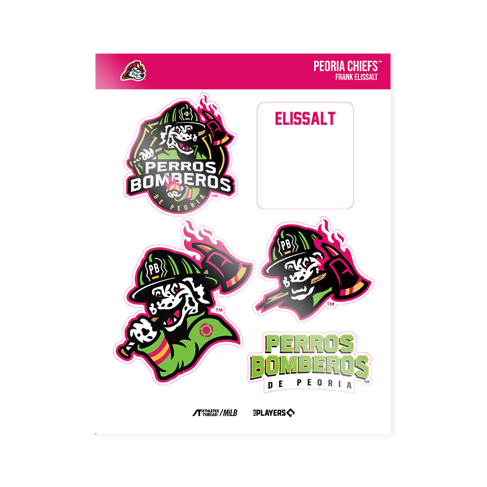 Peoria Chiefs - MILB Baseball : Frank Elissalt - Sticker Sheet-0