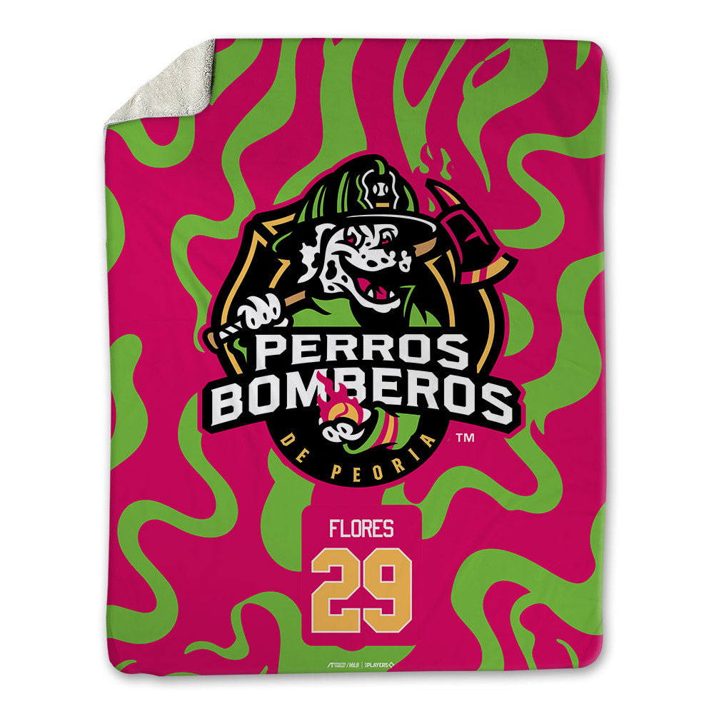 Peoria Chiefs - MILB Baseball : Jalin Flores - Blanket-0