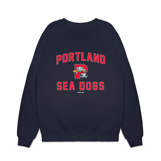 Portland Sea Dogs - MILB Baseball : Hudson White - Premium Crewneck Sweatshirt-0
