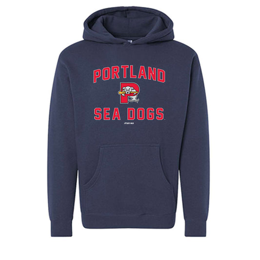 Portland Sea Dogs - MILB Baseball : Miguel Bleis - Hooded Pullover Sweatshirt-0