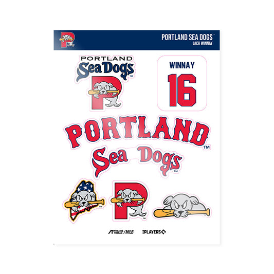 Portland Sea Dogs - MILB Baseball : Jack Winnay - Sticker Sheet-0