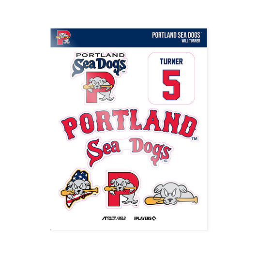 Portland Sea Dogs - MILB Baseball : Will Turner - Sticker Sheet-0