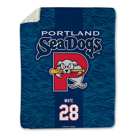 Portland Sea Dogs - MILB Baseball : Hudson White - Blanket-0