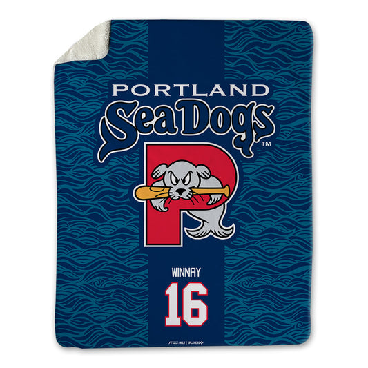 Portland Sea Dogs - MILB Baseball : Jack Winnay - Blanket-0