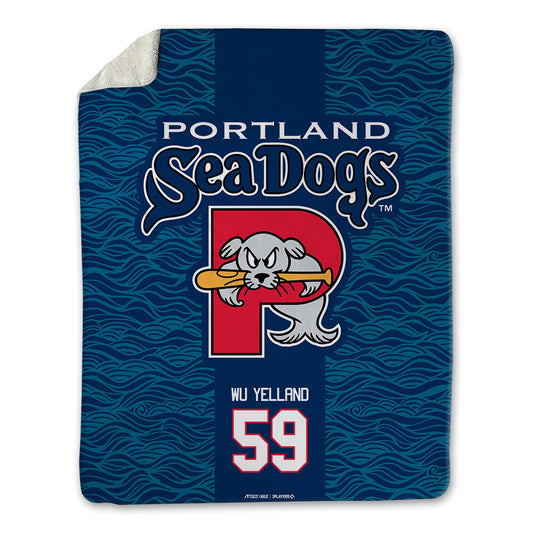 Portland Sea Dogs - MILB Baseball : Jeremy Wu-Yelland - Blanket-0