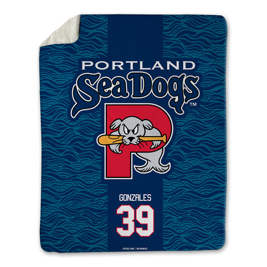 Portland Sea Dogs - MILB Baseball : Justin Gonzales - Blanket-0