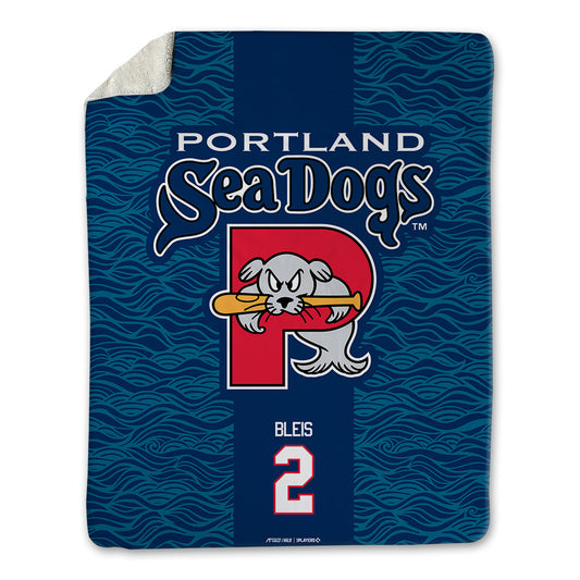 Portland Sea Dogs - MILB Baseball : Miguel Bleis - Blanket-0