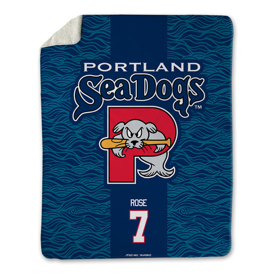Portland Sea Dogs - MILB Baseball : Caden Rose - Blanket-0