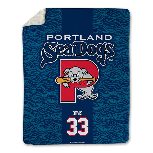 Portland Sea Dogs - MILB Baseball : Tyler Davis - Blanket-0