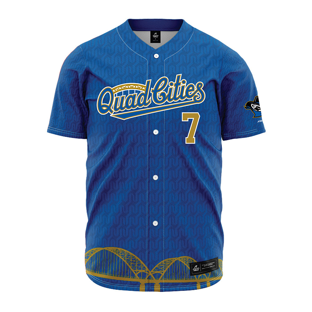 QC River Bandits - MILB Baseball : Asbel Gonzalez - Jersey-0