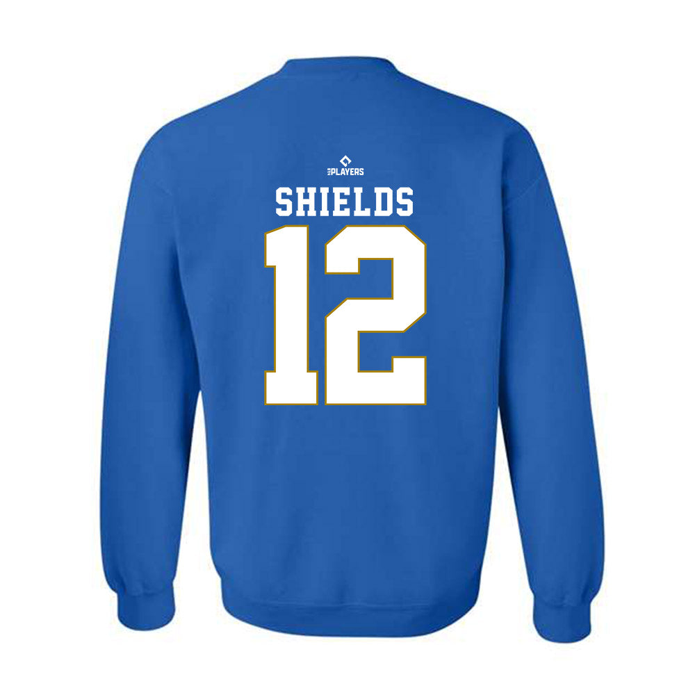 QC River Bandits - MILB Baseball : David Shields - Crewneck Sweatshirt-1