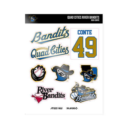 QC River Bandits - MILB Baseball : Nick Conte - Sticker Sheet-0